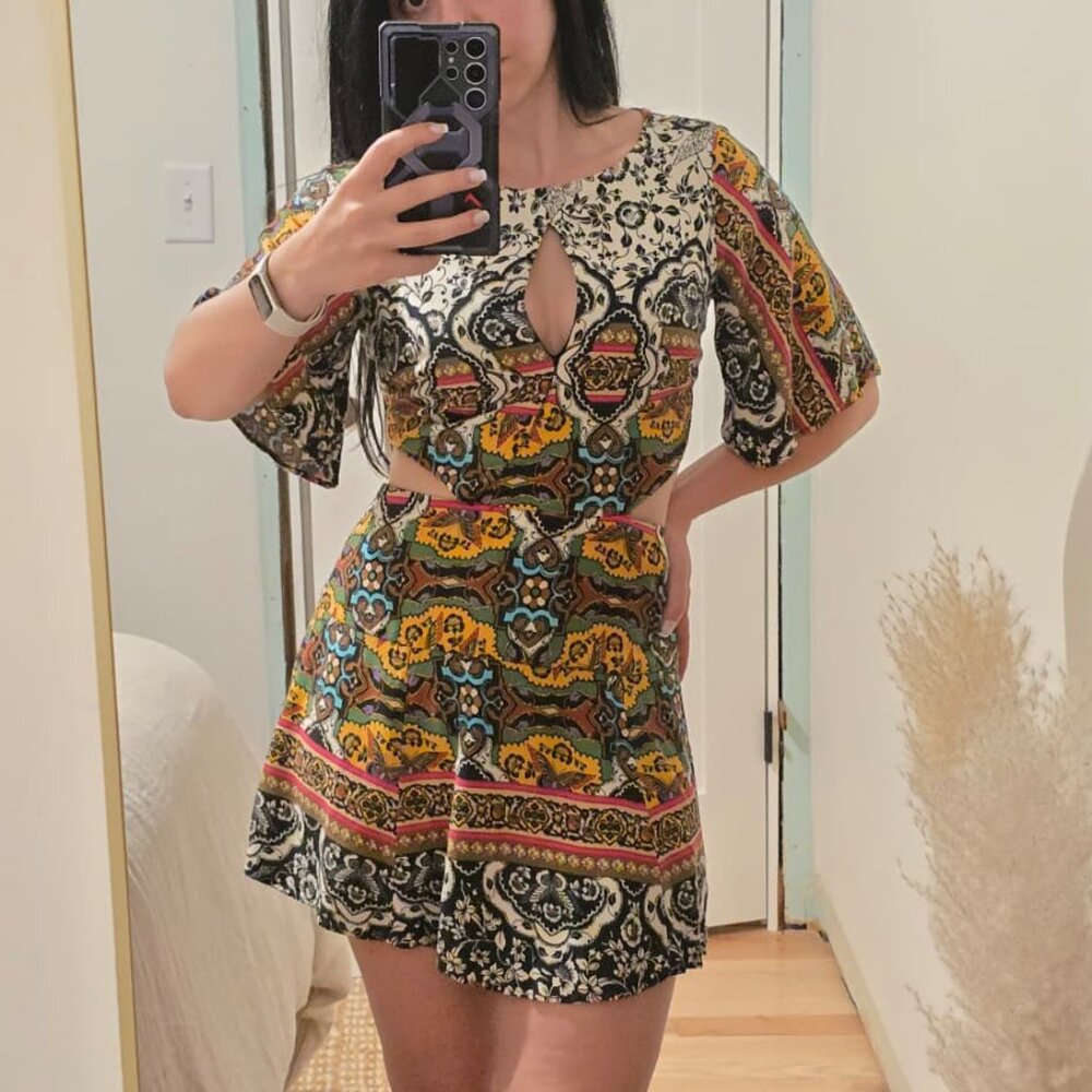 Farm Rio short patterned dress